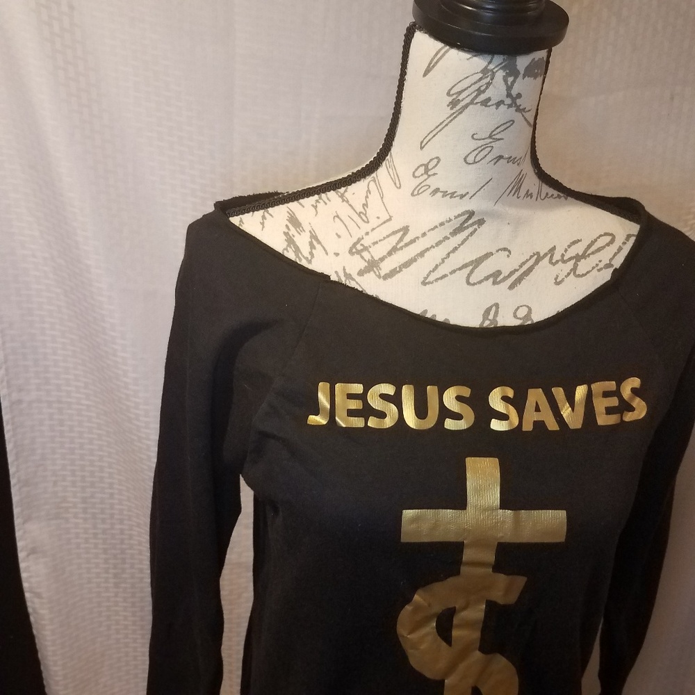 Next Level Jesus saves , I spend. Graphic pullover - Picture 4 of 8